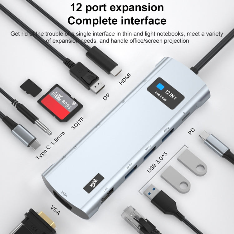 Z261 12 in 1 Elbow USB-C/Type-C to USB MST Smart Docking Station HUB Adapter - USB HUB by buy2fix | Online Shopping UK | buy2fix