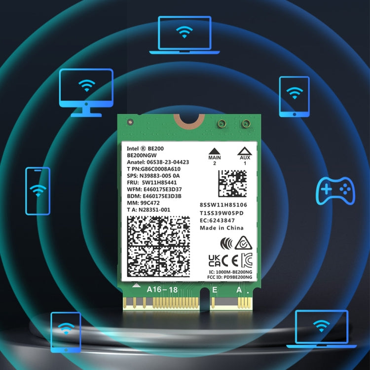 COMFAST CF-BE200-M WiFi7 BT5.4 Tri-Band Wireless Network Adapter M.2 Network WiFi Module - USB Network Adapter by COMFAST | Online Shopping UK | buy2fix