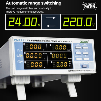 DCUU PM9911 Intelligent Electrical Parameters Measuring Instrument(EU Plug) - Current & Voltage Tester by buy2fix | Online Shopping UK | buy2fix