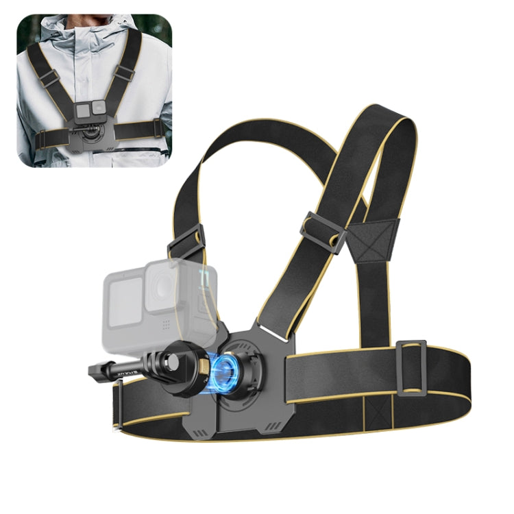 PULUZ Magnetic Quick-release Chest Strap Harness Belt (Black) - Chest Belt by PULUZ | Online Shopping UK | buy2fix