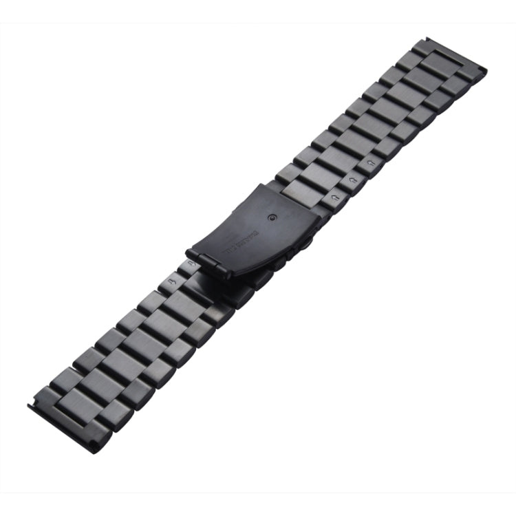 For Apple Watch 42mm Classic Buckle Steel Watch Band, Only Used in Conjunction with Connectors ( S-AW-3293 )(Black) - Watch Bands by buy2fix | Online Shopping UK | buy2fix