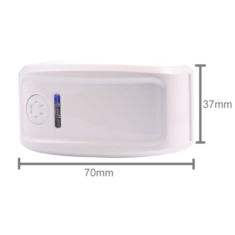 KH-909 Universal IPX6 Waterproof GPS Tracker for Pet / Kid / the Aged (White + Blue) - Pet Tracker by buy2fix | Online Shopping UK | buy2fix