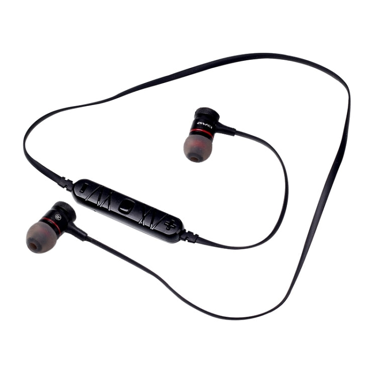 awei A920BL Wireless Bluetooth Sports Stereo Earphones(Black) - Sport Earphone by awei | Online Shopping UK | buy2fix