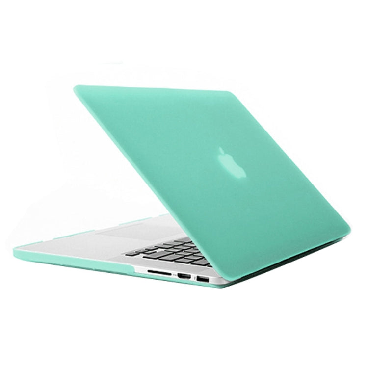 Frosted Hard Protective Case for Macbook Pro Retina 15.4 inch  A1398(Green) - MacBook Pro Cases by buy2fix | Online Shopping UK | buy2fix