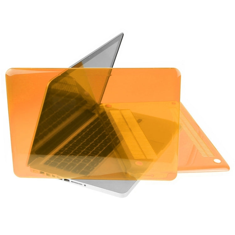 ENKAY for Macbook Pro 15.4 inch (US Version) / A1286 Hat-Prince 3 in 1 Crystal Hard Shell Plastic Protective Case with Keyboard Guard & Port Dust Plug(Orange) - MacBook Pro Cases by ENKAY | Online Shopping UK | buy2fix