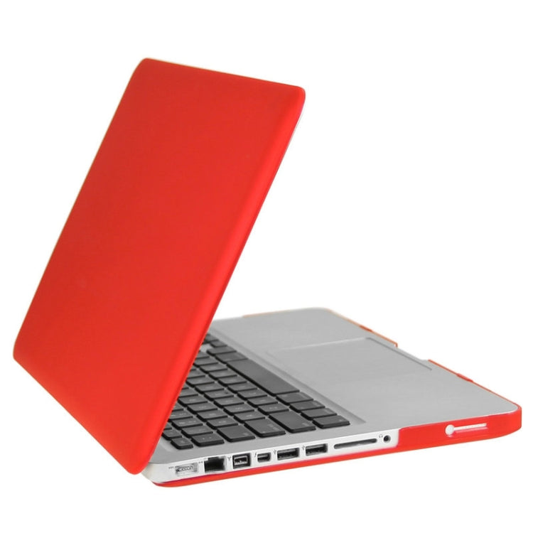 ENKAY for Macbook Pro 13.3 inch (US Version) / A1278 Hat-Prince 3 in 1 Frosted Hard Shell Plastic Protective Case with Keyboard Guard & Port Dust Plug(Red) - MacBook Pro Cases by ENKAY | Online Shopping UK | buy2fix