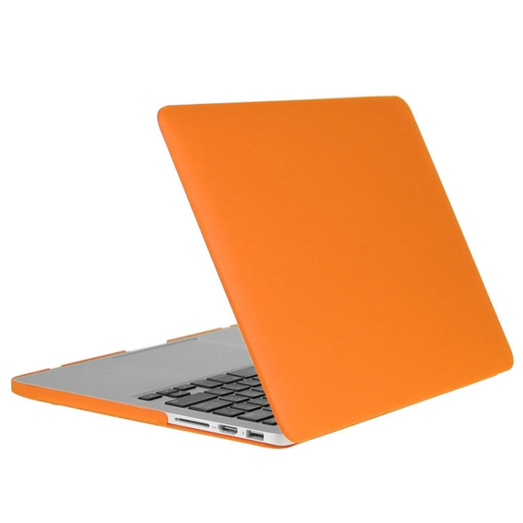 ENKAY for Macbook Pro Retina 13.3 inch (US Version) / A1425 / A1502 Hat-Prince 3 in 1 Frosted Hard Shell Plastic Protective Case with Keyboard Guard & Port Dust Plug(Orange) - MacBook Pro Cases by ENKAY | Online Shopping UK | buy2fix