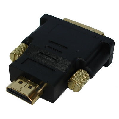 HDMI 19Pin Male to DVI 24+1 Pin Male adapter (Gold Plated)(Black) - Adapter by buy2fix | Online Shopping UK | buy2fix