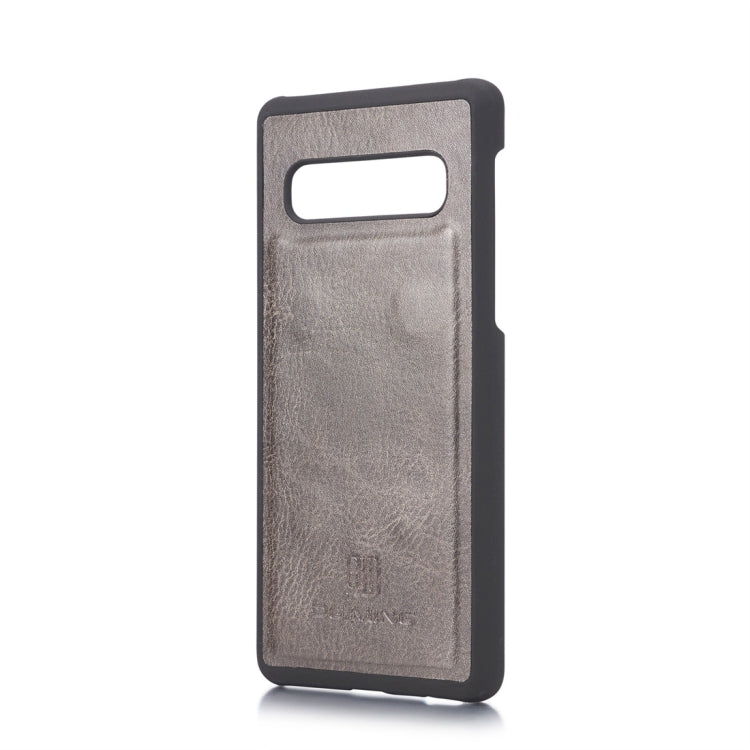 DG.MING Crazy Horse Texture Flip Detachable Magnetic Leather Case for Samsung Galaxy S10 Plus, with Holder & Card Slots & Wallet(Grey) - Galaxy Phone Cases by DG.MING | Online Shopping UK | buy2fix