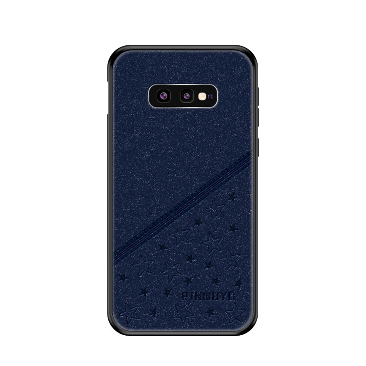 PINWUYO Full Coverage Waterproof Shockproof PC+TPU+PU Case for Galaxy S10e (Blue) - Galaxy Phone Cases by PINWUYO | Online Shopping UK | buy2fix