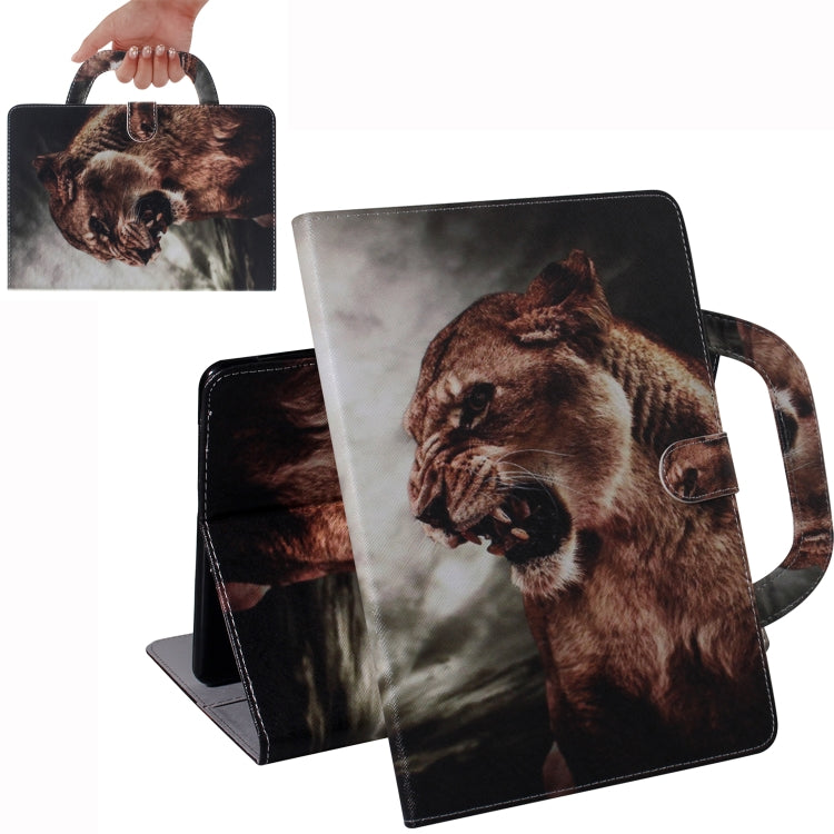 Lion Pattern Horizontal Flip Leather Case for Galaxy Tab A 8 (2019) / P200 / P205, with Holder & Card Slot & Wallet - Tab A 8.0 & S Pen (2019) P200/P205 by buy2fix | Online Shopping UK | buy2fix