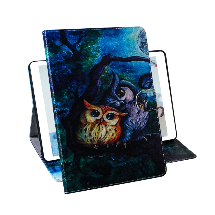 Oil Owl Pattern Horizontal Flip Leather Case for Galaxy Tab A 8 (2019) / P200 / P205, with Holder & Card Slot & Wallet - Tab A 8.0 & S Pen (2019) P200/P205 by buy2fix | Online Shopping UK | buy2fix