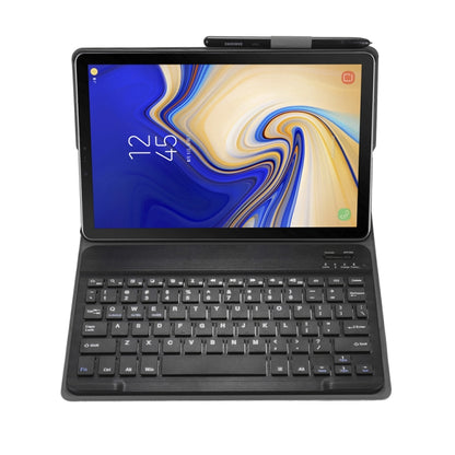 A510 Bluetooth 3.0 Ultra-thin Detachable Bluetooth Keyboard Leather Tablet Case for Samsung Galaxy Tab A 10.1 (2019) T510 / T515, with Pen Slot & Holder (Black) - Samsung Keyboard by buy2fix | Online Shopping UK | buy2fix