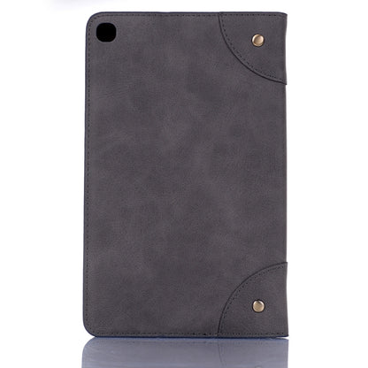 Retro Book Style Horizontal Flip Leather Case for Galaxy Tab A 8 (2019) P200 / P205,  with Holder & Card Slots & Wallet (Grey) - Tab A 8.0 & S Pen (2019) P200/P205 by buy2fix | Online Shopping UK | buy2fix