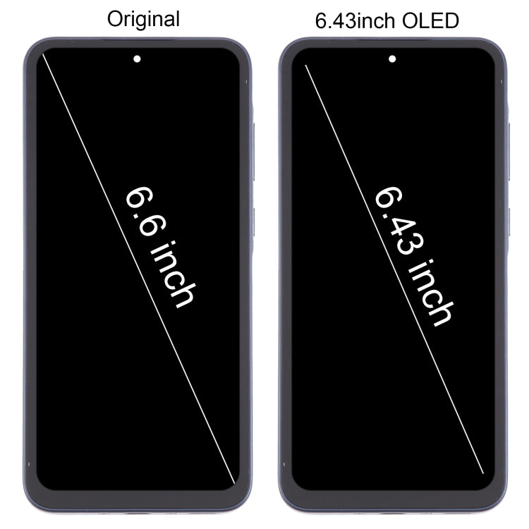 For Samsung Galaxy A35 SM-A356B 6.43 inch OLED LCD Screen Digitizer Full Assembly with Frame(Dark Blue) - Galaxy A Series Parts by buy2fix | Online Shopping UK | buy2fix