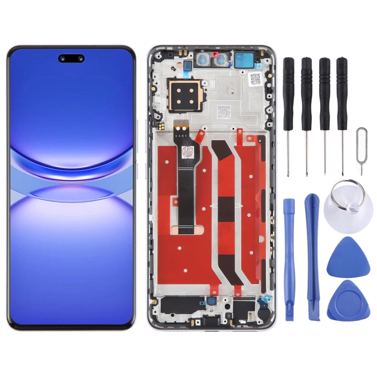 For Huawei Nova 12 Pro Original LCD Screen Digitizer Full Assembly with Frame (Silver) - LCD Screen by buy2fix | Online Shopping UK | buy2fix