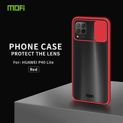 For Huawei P40 lite MOFI Xing Dun Series PC + TPU Anti-peep Waterproof And Anti-drop All-inclusive Protective Shell, Translucent Frosted(Red) - Huawei Cases by MOFI | Online Shopping UK | buy2fix