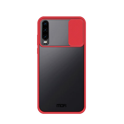 For Huawei P40 Pro+ MOFI Xing Dun Series PC + TPU Anti-peep Waterproof And Anti-drop All-inclusive Protective Shell, Translucent Frosted(Red) - Huawei Cases by MOFI | Online Shopping UK | buy2fix