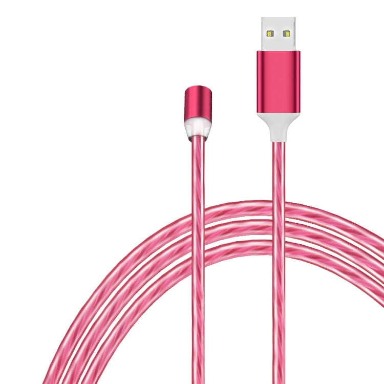 USB to 8 Pin Magnetic Suction Colorful Streamer Mobile Phone Charging  Cable, Length: 1m(Red Light) - Charging Cable & Head by buy2fix | Online Shopping UK | buy2fix