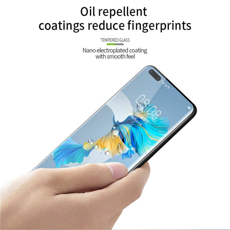 For Huawei Mate 40 Pro MOFI 9H 3D Explosion Proof Thermal Bending Full Screen Tempered Glass Film(Black) - Huawei Tempered Glass by MOFI | Online Shopping UK | buy2fix