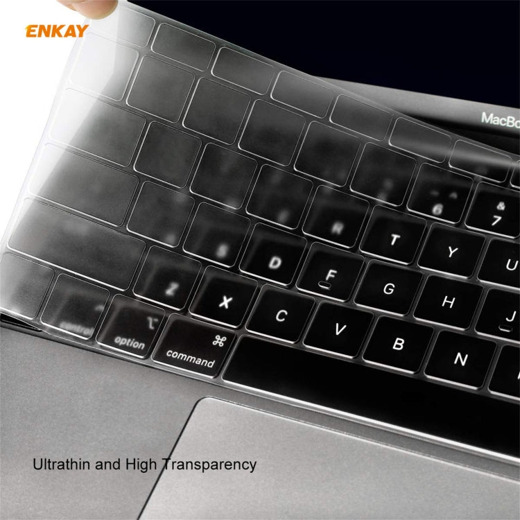 For MacBook Air 13.3 inch A2179 & A2337 2020 ENKAY 3 in 1 Crystal Laptop Protective Case + US Version TPU Keyboard Film + Anti-dust Plugs Set(Black) - MacBook Air Cases by WIWU | Online Shopping UK | buy2fix