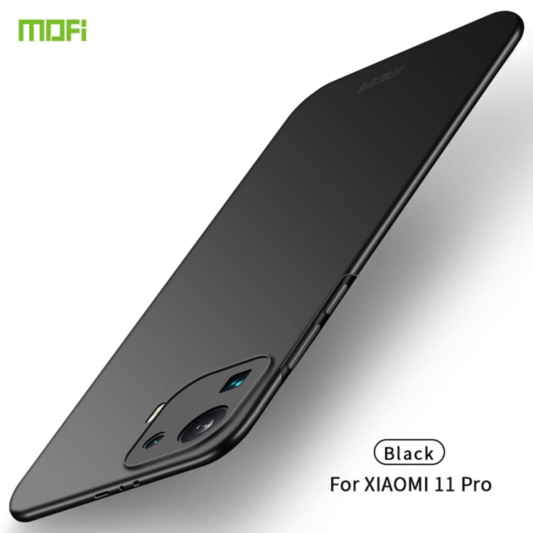 For Xiaomi Mi 11 Pro MOFI Frosted PC Ultra-thin Hard Case(Black) - Xiaomi Cases by MOFI | Online Shopping UK | buy2fix