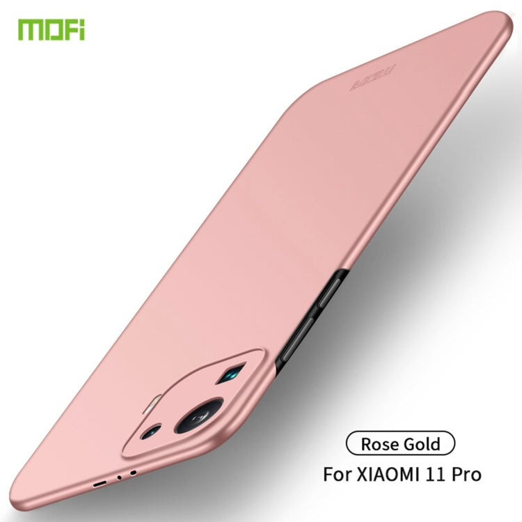 For Xiaomi Mi 11 Pro MOFI Frosted PC Ultra-thin Hard Case(Rose Gold) - Xiaomi Cases by MOFI | Online Shopping UK | buy2fix