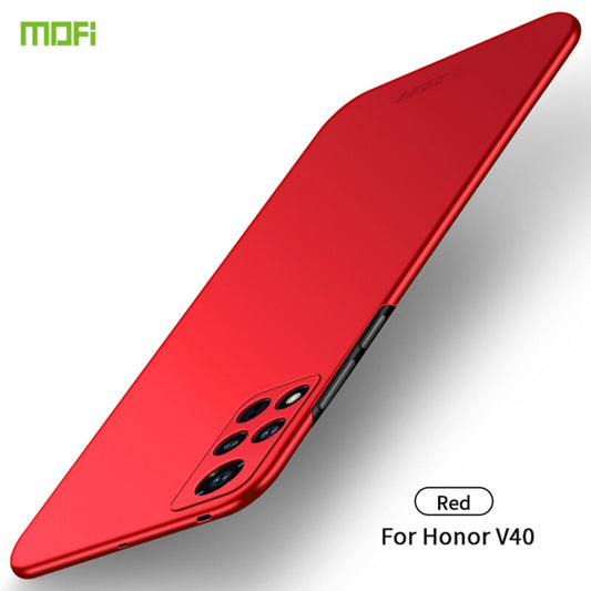 For Honor V40 MOFI Frosted PC Ultra-thin Hard Case(Red) - Honor Cases by MOFI | Online Shopping UK | buy2fix