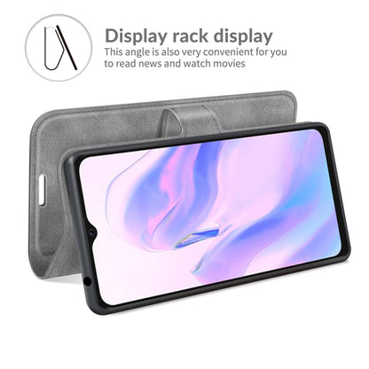 For Blackview A70 Retro Calf Pattern Buckle Horizontal Flip Leather Case with Holder & Card Slots & Wallet(Grey) - More Brand by buy2fix | Online Shopping UK | buy2fix