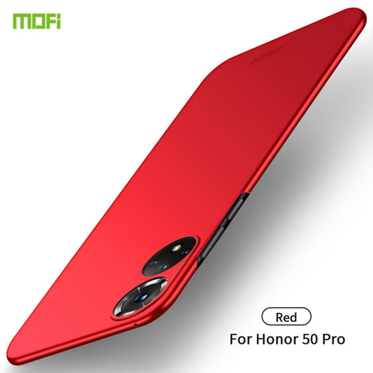 For Honor 50 Pro MOFI Frosted PC Ultra-thin Hard Case(Red) - Honor Cases by MOFI | Online Shopping UK | buy2fix