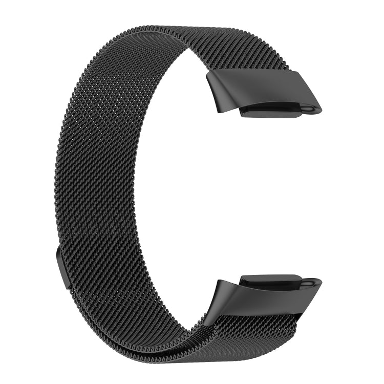 Milano Magnetic Metal Watch Band for Fitbit Charge 5(Black) - Watch Bands by buy2fix | Online Shopping UK | buy2fix