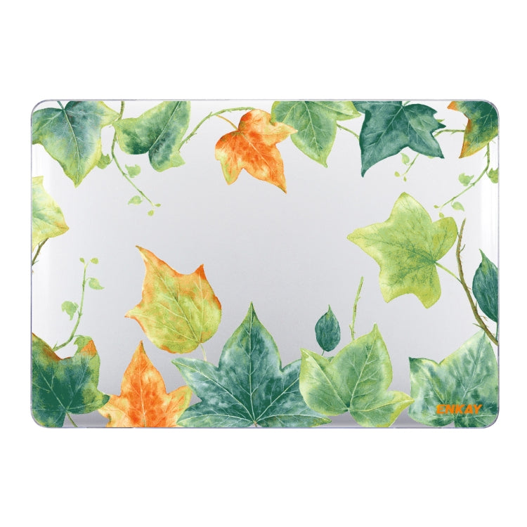 ENKAY Hat-Prince Forest Series Pattern Laotop Protective Crystal Case for MacBook Pro 16.2 inch A2485 2021(Ivy Leaf Pattern) - MacBook Pro Cases by ENKAY | Online Shopping UK | buy2fix