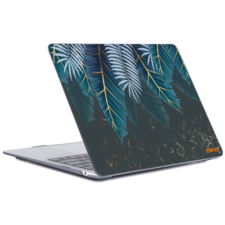 ENKAY Hat-Prince Natural Series Laotop Protective Crystal Case for MacBook Pro 16 inch A2141(Palm Leaf) - MacBook Pro Cases by ENKAY | Online Shopping UK | buy2fix