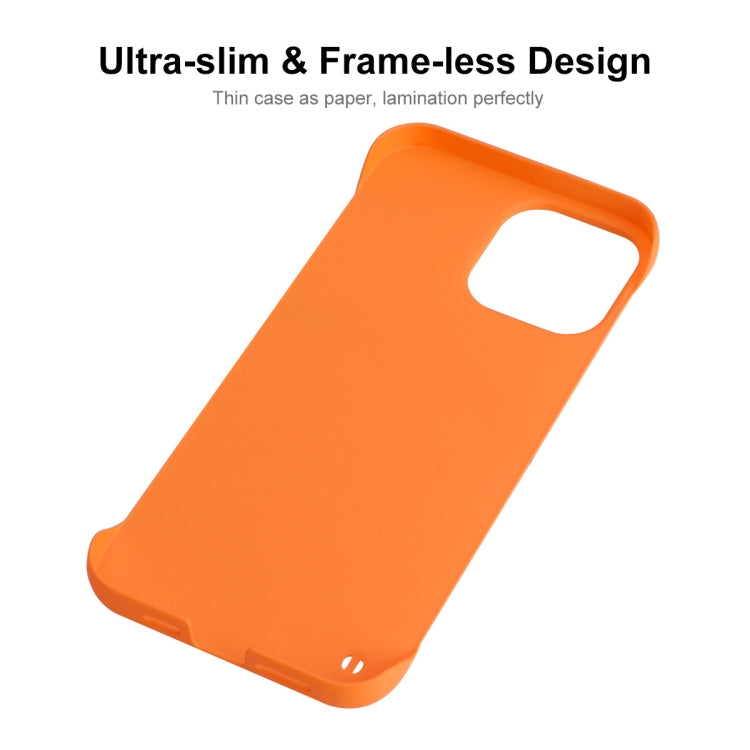 For iPhone 13 mini ENKAY Matte Frameless PC Phone Case (Orange) - iPhone 13 mini Cases by ENKAY | Online Shopping UK | buy2fix