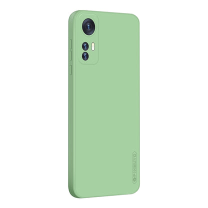 For Xiaomi 12 Pro PINWUYO Liquid Silicone TPU Phone Case(Green) - Xiaomi Cases by PINWUYO | Online Shopping UK | buy2fix