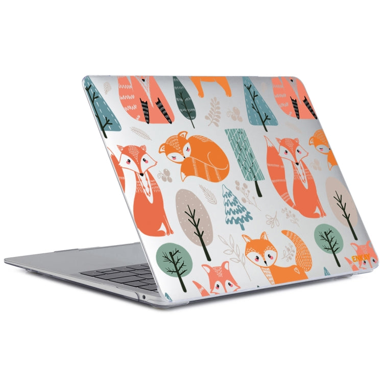 For MacBook Air 13.3 inch A1932 / A2179 / A2337 ENKAY Animal Series Pattern Laotop Protective Crystal Case(Fox) - MacBook Air Cases by ENKAY | Online Shopping UK | buy2fix