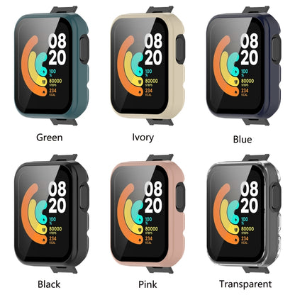 For Xiaomi Mi Watch Lite PC+ Toughened Film Protective Case(Blue) - Watch Cases by buy2fix | Online Shopping UK | buy2fix