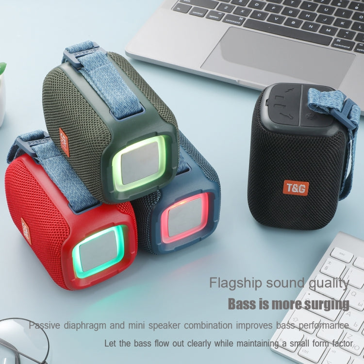 T&G TG339 RGB Light 5W Waterproof Portable Bluetooth Speaker(Red) - Desktop Speaker by T&G | Online Shopping UK | buy2fix