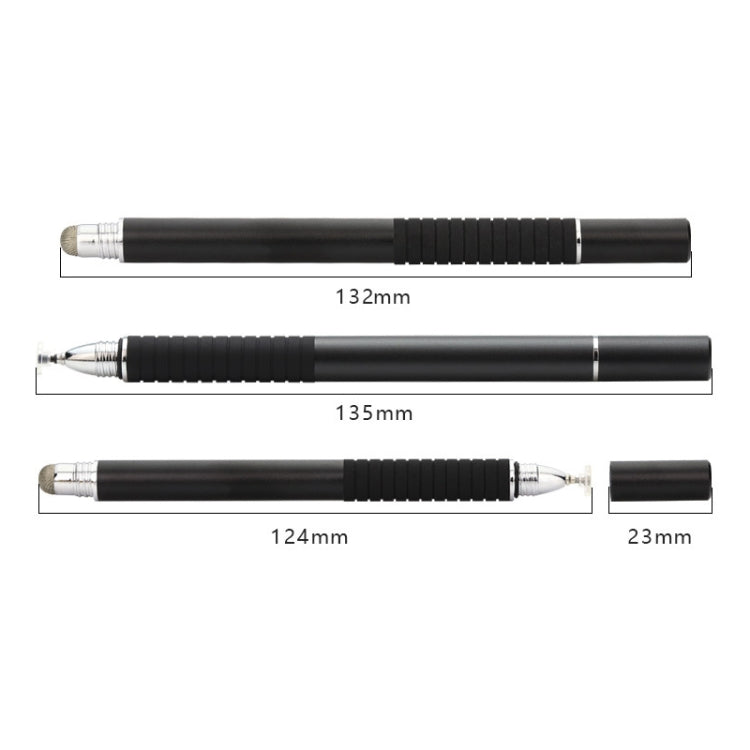 AT-31 Conductive Cloth Head + Precision Sucker Capacitive Pen Head 2-in-1 Handwriting Stylus with 1 Pen Head(Black) - Stylus Pen by buy2fix | Online Shopping UK | buy2fix