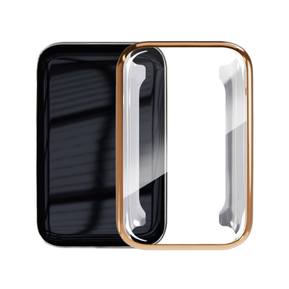 For Xiaomi Mi Band 7 Pro ENKAY Hat-Prince Full Coverage Electroplated TPU Screen Protection Case(Rose Gold) - Watch Cases by ENKAY | Online Shopping UK | buy2fix