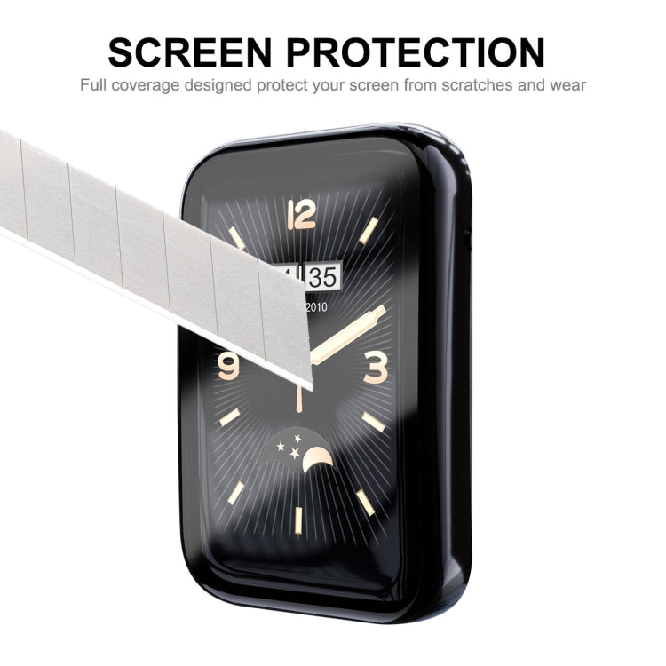 For Xiaomi Mi Band 7 Pro ENKAY Hat-Prince Full Coverage Electroplated TPU Screen Protection Case(Cold Grey) - Watch Cases by ENKAY | Online Shopping UK | buy2fix