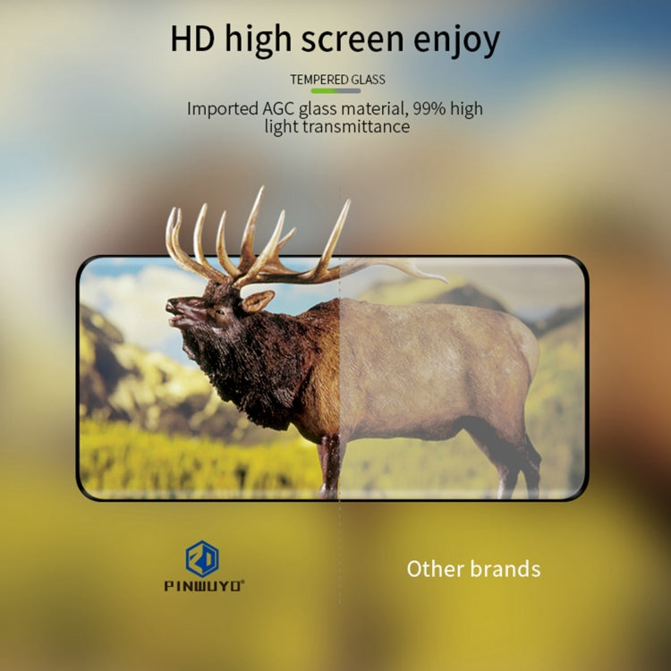 For vivo X90 Pro+ PINWUYO 9H 3D Hot Bending Tempered Glass Film(Black) - vivo Tempered Glass by PINWUYO | Online Shopping UK | buy2fix
