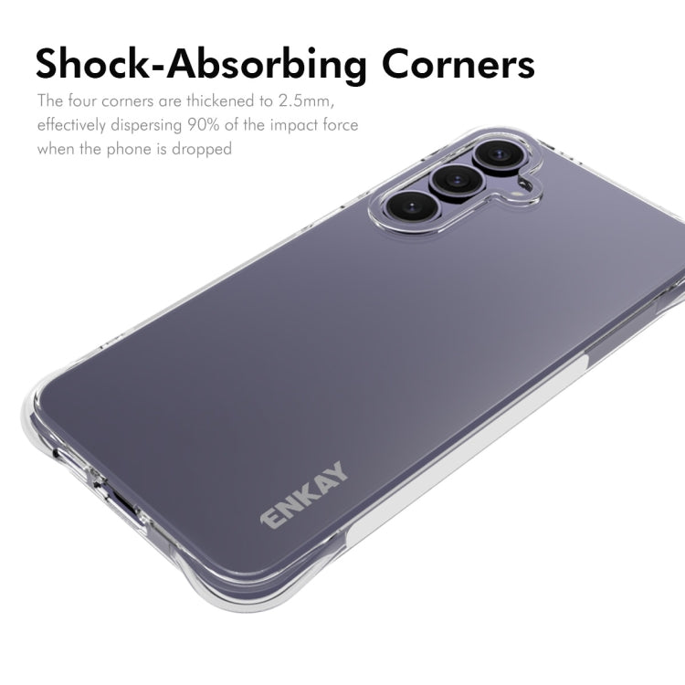 For Samsung Galaxy S24 FE 5G ENKAY Clear TPU Shockproof Anti-slip Phone Case - Galaxy S24 FE 5G Cases by ENKAY | Online Shopping UK | buy2fix