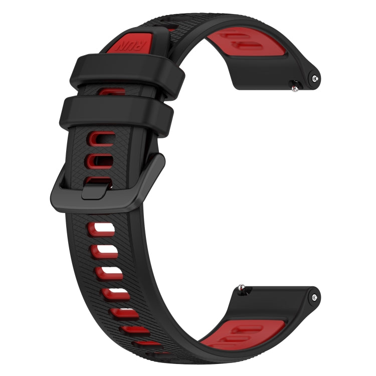 For Huawei GT2 Pro 22mm Sports Two-Color Silicone Watch Band(Black+Red) - Watch Bands by buy2fix | Online Shopping UK | buy2fix