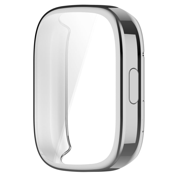 For Redmi Watch 3 TPU Fully Enclosed Watch Protective Case(Silver) - Watch Cases by buy2fix | Online Shopping UK | buy2fix