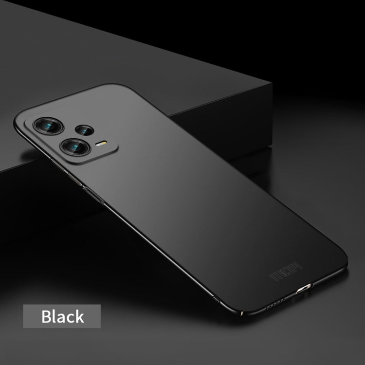 For Redmi Note 12 Pro 5G Global MOFI Micro-Frosted PC Ultra-thin Hard Phone Case(Black) - Note 12 Pro Cases by MOFI | Online Shopping UK | buy2fix