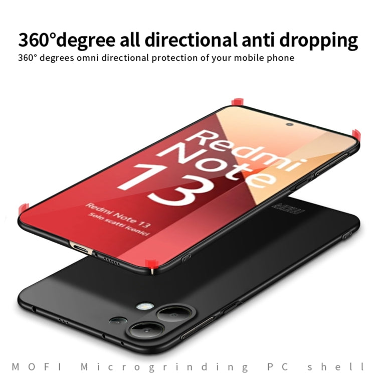 For Xiaomi Redmi Note 13 4G MOFI Micro-Frosted PC Ultra-thin Hard Phone Case(Red) - Xiaomi Cases by MOFI | Online Shopping UK | buy2fix