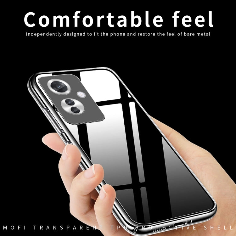 For OPPO Reno11 F MOFI Ming Series Transparent Ultra-thin TPU Phone Case(Transparent) - OPPO Cases by MOFI | Online Shopping UK | buy2fix