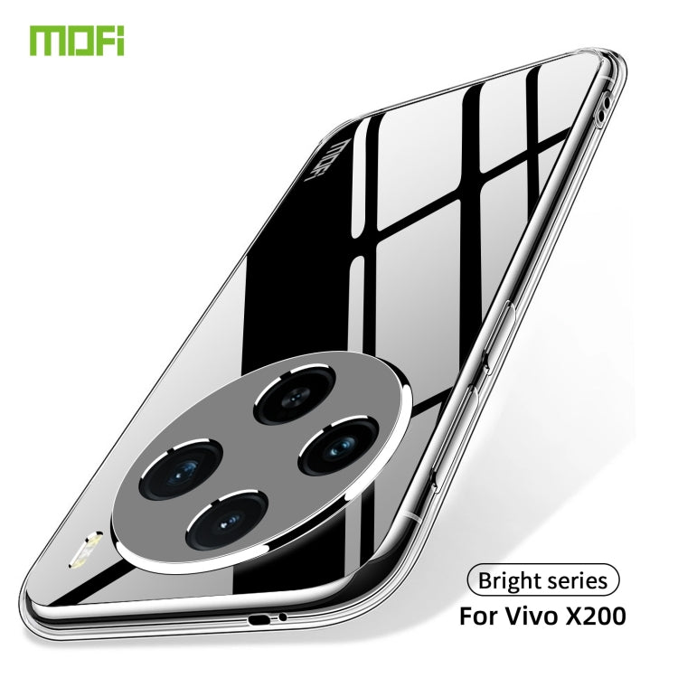 For vivo X200 MOFI Ming Series Ultra-thin TPU Phone Case(Transparent) - X200 Cases by MOFI | Online Shopping UK | buy2fix