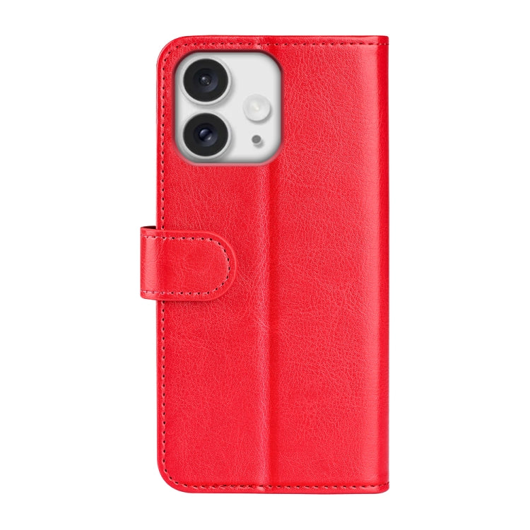 For iPhone 16 Pro R64 Texture Horizontal Flip Leather Phone Case(Red) - iPhone 16 Pro Cases by buy2fix | Online Shopping UK | buy2fix